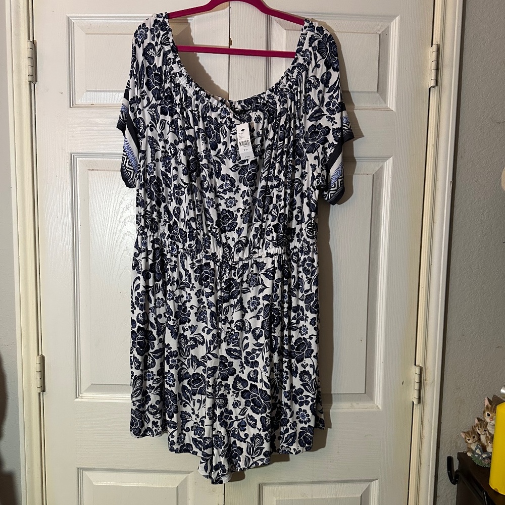 Lane Bryant one piece short set.